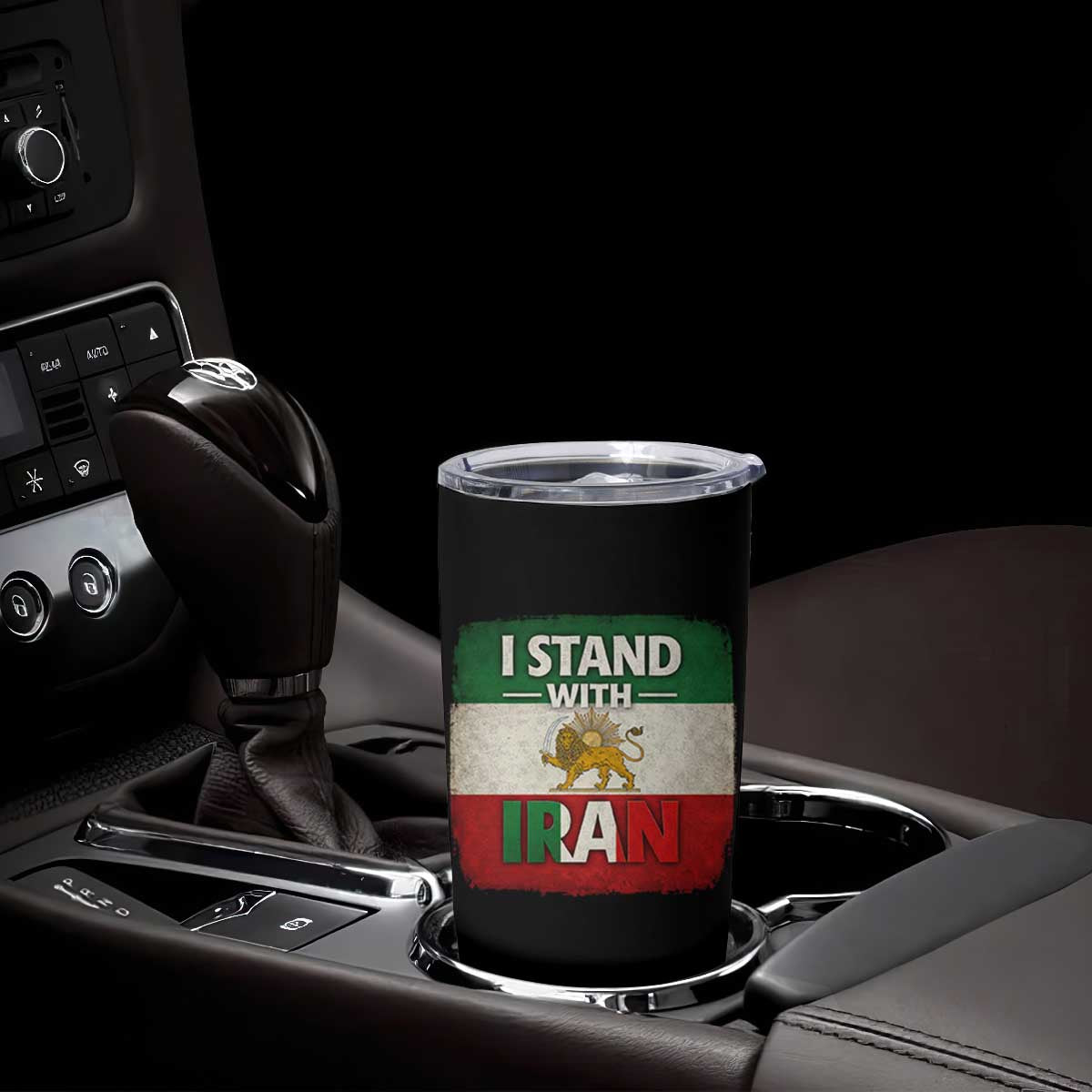 I Stand With Iran Tumbler Cup Free Iran Support Persian Lion Flag TS11 Print Your Wear