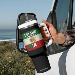 I Stand With Iran Tumbler With Handle Free Iran Support Persian Lion Flag TS11 Print Your Wear