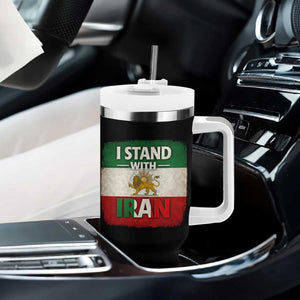 I Stand With Iran Tumbler With Handle Free Iran Support Persian Lion Flag TS11 Print Your Wear