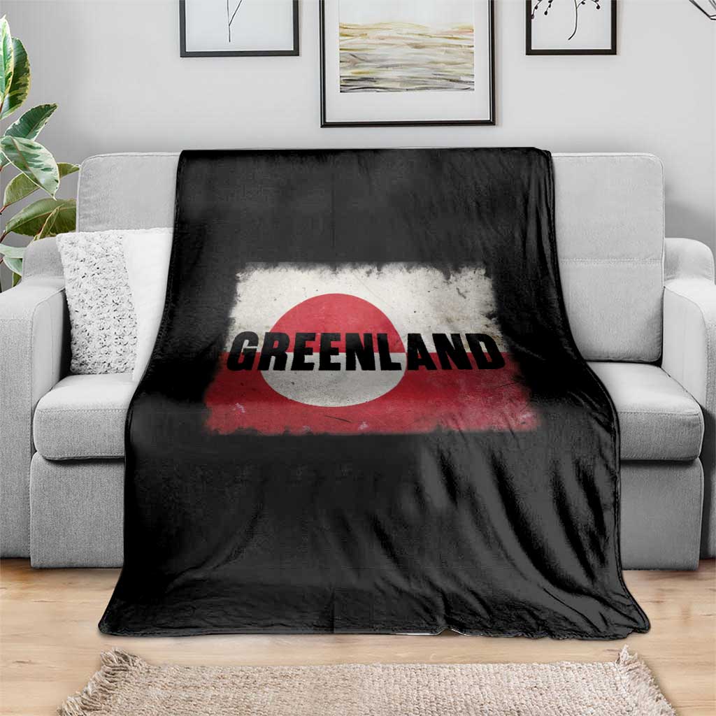 Greenland Pride Patriotic Greenlander Heritage Vintage Flag Throw Blanket TS11 Print Your Wear