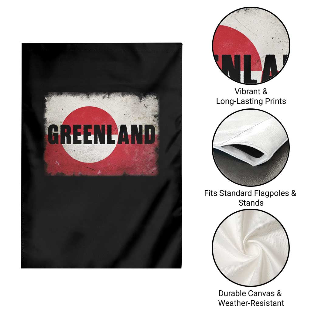 Greenland Pride Patriotic Greenlander Heritage Vintage Flag Garden Flag TS11 Print Your Wear