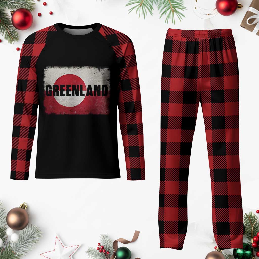 Greenland Pride Patriotic Greenlander Heritage Vintage Flag Plaid Pajama Set TS11 Buffalo Plaid Print Your Wear