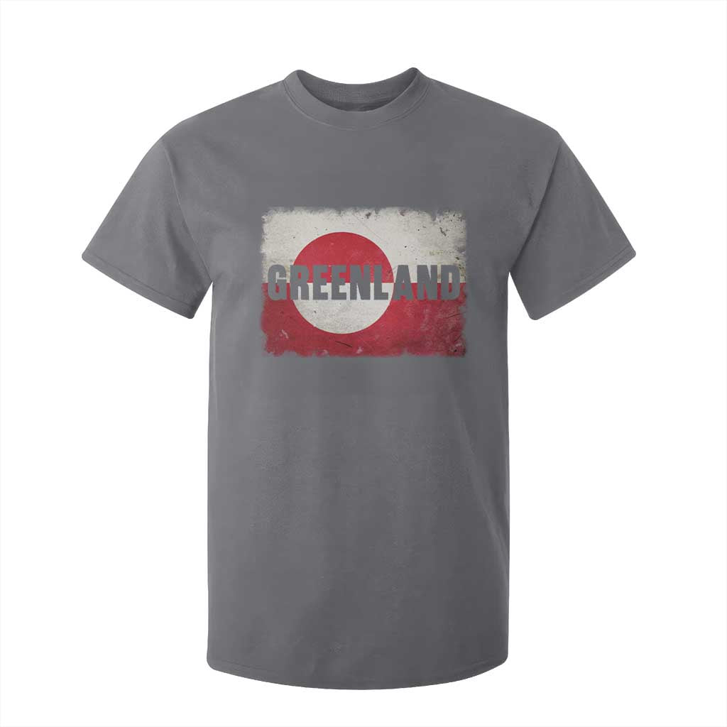 Greenland Pride Patriotic Greenlander Heritage Vintage Flag T Shirt For Kid TS11 Charcoal Print Your Wear