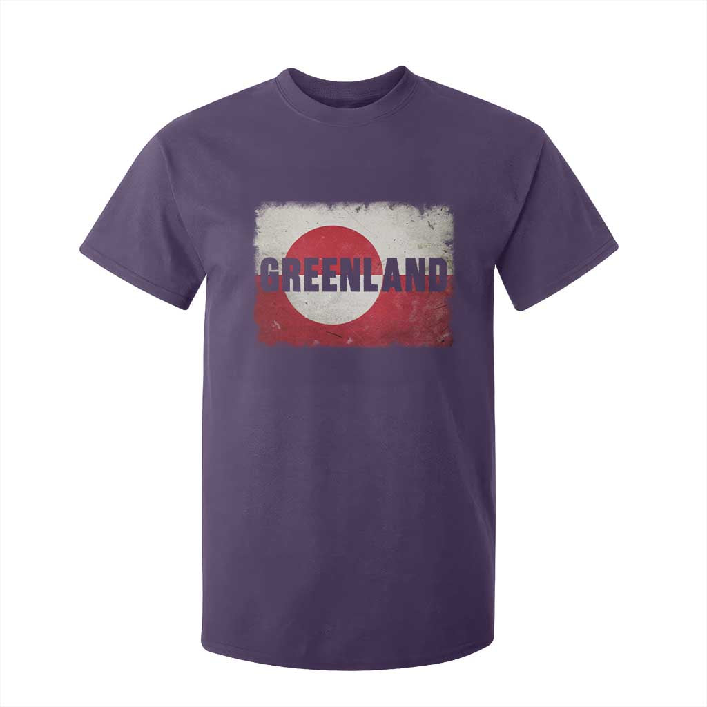 Greenland Pride Patriotic Greenlander Heritage Vintage Flag T Shirt For Kid TS11 Purple Print Your Wear