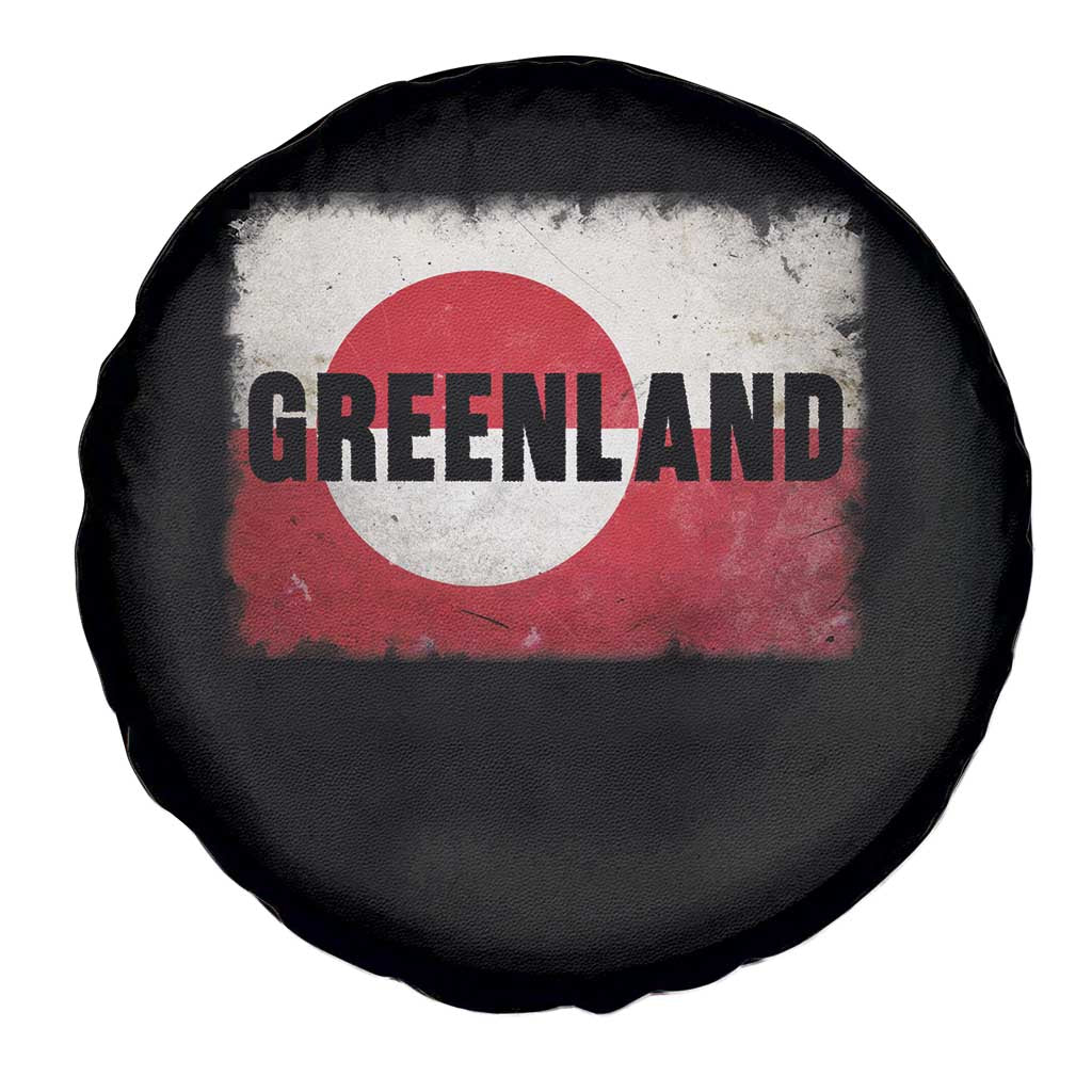 Greenland Pride Patriotic Greenlander Heritage Vintage Flag Spare Tire Cover TS11 Print Your Wear