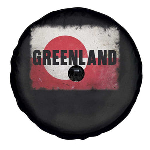 Greenland Pride Patriotic Greenlander Heritage Vintage Flag Spare Tire Cover TS11 Print Your Wear