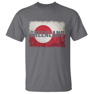 Greenland Pride Patriotic Greenlander Heritage Vintage Flag T Shirt TS11 Charcoal Print Your Wear