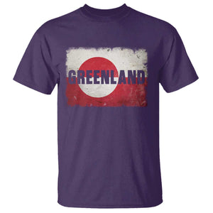 Greenland Pride Patriotic Greenlander Heritage Vintage Flag T Shirt TS11 Purple Print Your Wear