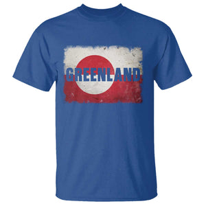 Greenland Pride Patriotic Greenlander Heritage Vintage Flag T Shirt TS11 Royal Blue Print Your Wear
