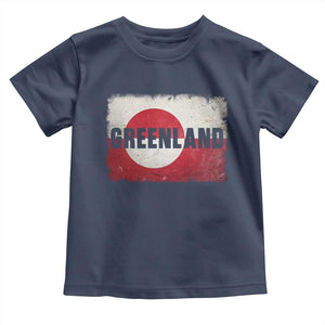 Greenland Pride Patriotic Greenlander Heritage Vintage Flag Toddler T Shirt TS11 Navy Print Your Wear