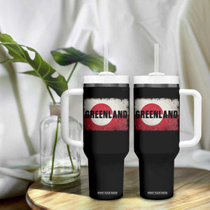 Greenland Pride Patriotic Greenlander Heritage Vintage Flag Tumbler With Handle TS11 Print Your Wear