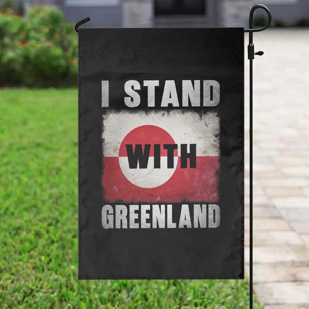 I Stand With Greenland Garden Flag Support Greenlanders Vintage Greenland Flag TS11 Print Your Wear