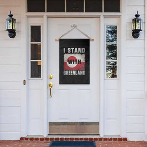 I Stand With Greenland Garden Flag Support Greenlanders Vintage Greenland Flag TS11 Print Your Wear