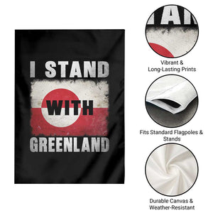 I Stand With Greenland Garden Flag Support Greenlanders Vintage Greenland Flag TS11 Print Your Wear