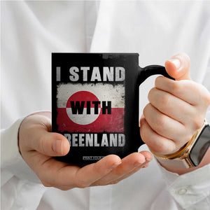 I Stand With Greenland Coffee Mug Support Greenlanders Vintage Greenland Flag TS11 Print Your Wear