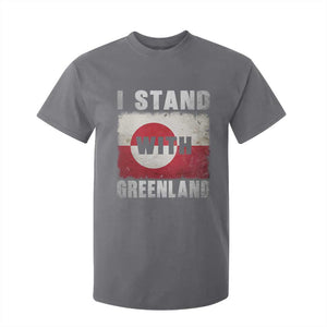 I Stand With Greenland T Shirt For Kid Support Greenlanders Vintage Greenland Flag TS11 Charcoal Print Your Wear