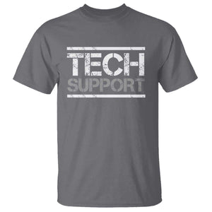 Funny Tech Support DOGE T Shirt Trump Strips TS11 Charcoal Print Your Wear