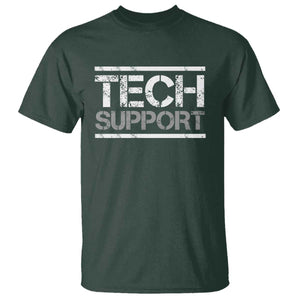 Funny Tech Support DOGE T Shirt Trump Strips TS11 Dark Forest Green Print Your Wear