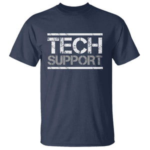 Funny Tech Support DOGE T Shirt Trump Strips TS11 Navy Print Your Wear