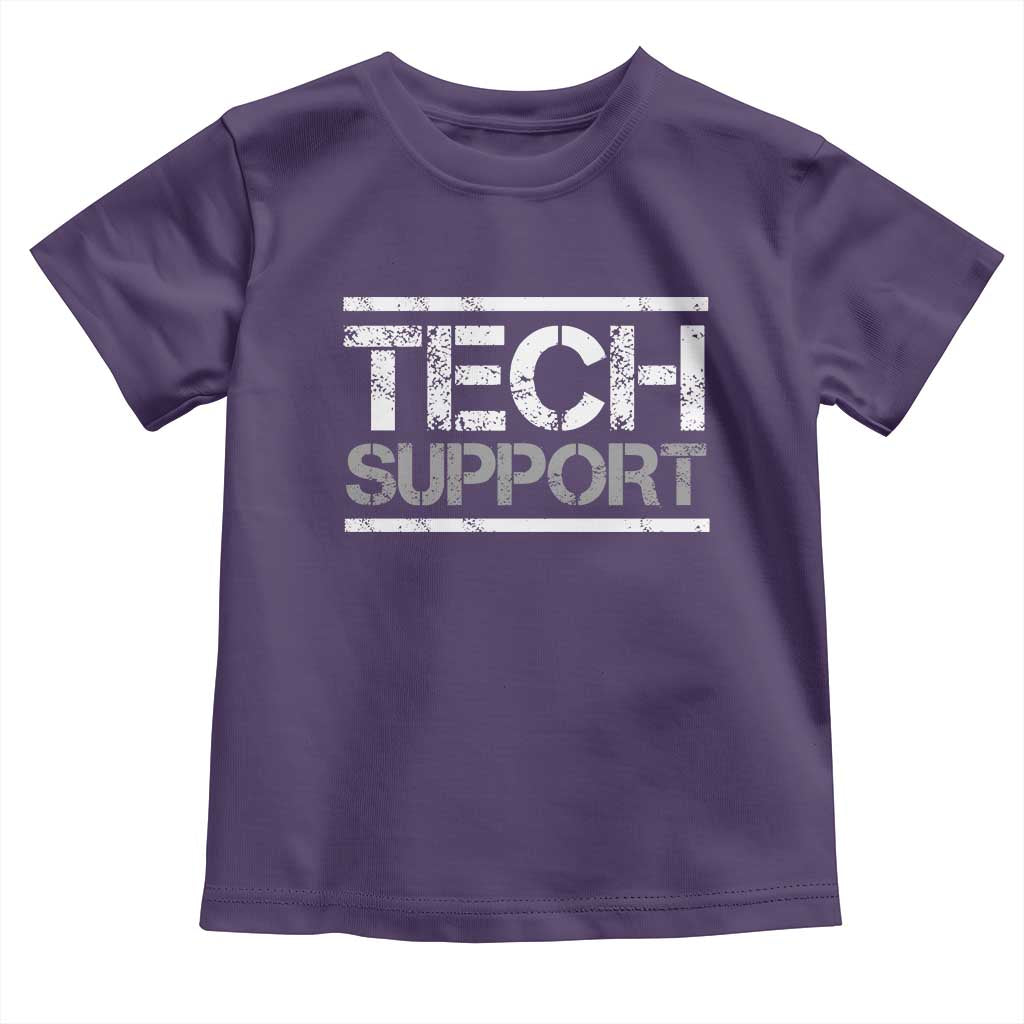 Funny Tech Support DOGE Toddler T Shirt Trump Strips TS11 Purple Print Your Wear