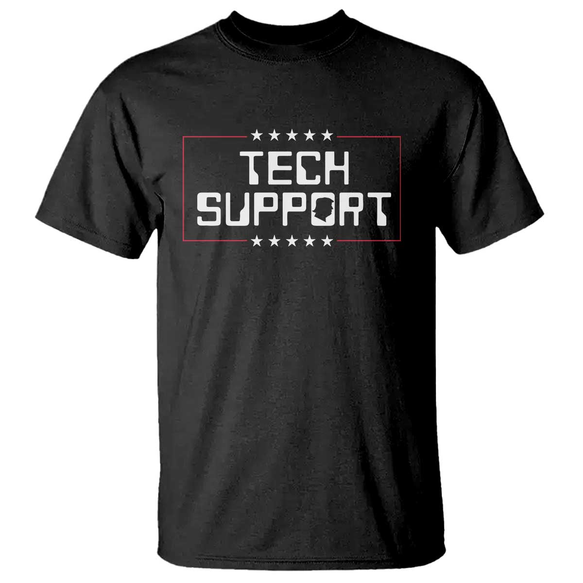 Funny Tech Support DOGE T Shirt Trump Musk Star TS11 Black Print Your Wear