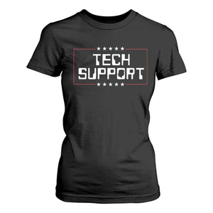 Funny Tech Support DOGE T Shirt For Women Trump Musk Star TS11 Black Print Your Wear