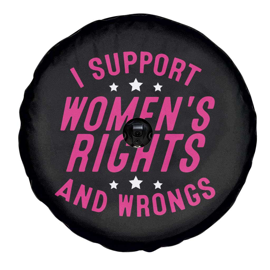 Funny I Support Women's Rights And Wrongs Spare Tire Cover Feminist Star TS11 Print Your Wear