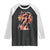 International Women's Day Raglan Shirt Justice Strength Empowerment Feminist TS11 Black White Print Your Wear