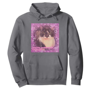 Funny Save The Environment Eat Plastic Hoodie Cat Meme TS11 Charcoal Print Your Wear