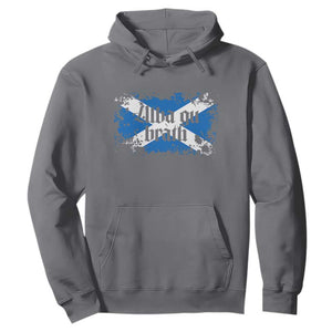 Alba Gu Brath Hoodie Vintage Scottish Scotland Flag Saltire TS11 Charcoal Print Your Wear