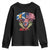 Scottish American Heritage Month Youth Sweatshirt Bagpipe Vintage Scottish American Flag Thistle TS11 Black Print Your Wear