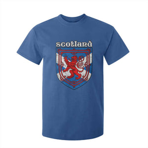 Scottish Pride T Shirt For Kid Scottish Rampant Lion Flag Scotland Coat of Arms TS11 Royal Blue Print Your Wear