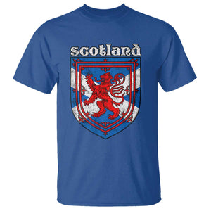 Scottish Pride T Shirt Scottish Rampant Lion Flag Scotland Coat of Arms TS11 Royal Blue Print Your Wear