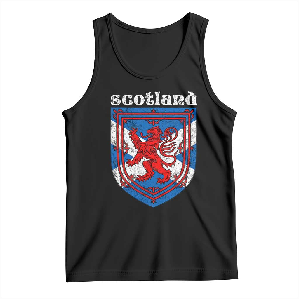 Scottish Pride Tank Top Scottish Rampant Lion Flag Scotland Coat of Arms TS11 Black Print Your Wear