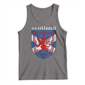 Scottish Pride Tank Top Scottish Rampant Lion Flag Scotland Coat of Arms TS11 Deep Heather Print Your Wear