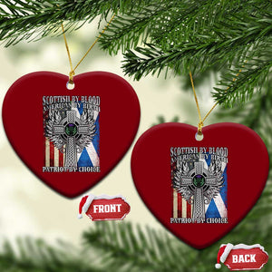 Scottish American Ceramic Ornament Scottish By Blood American By Birth Patriot By Choice TS11 Print Your Wear