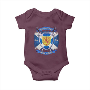 Scotland Forever Saor Alba Scottish Not British Baby Onesie Scottish Pride TS11 Maroon Print Your Wear
