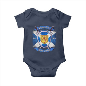 Scotland Forever Saor Alba Scottish Not British Baby Onesie Scottish Pride TS11 Navy Print Your Wear