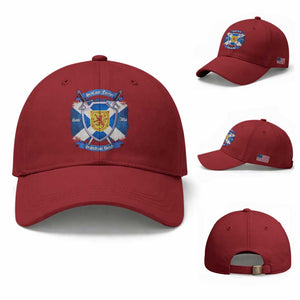 Scotland Forever Saor Alba Scottish Not British Baseball Cap Scottish Pride TS11 Baseball Cap Universal Fit Cherry Red Print Your Wear