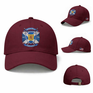 Scotland Forever Saor Alba Scottish Not British Baseball Cap Scottish Pride TS11 Baseball Cap Universal Fit Maroon Print Your Wear