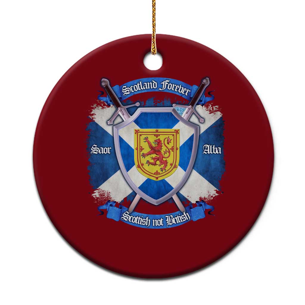Scotland Forever Saor Alba Scottish Not British Ceramic Ornament Scottish Pride TS11 1pc Red Print Your Wear