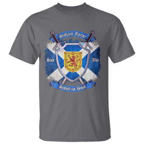 Scotland Forever Saor Alba Scottish Not British T Shirt Scottish Pride TS11 Charcoal Print Your Wear