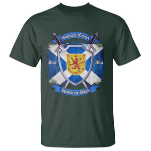 Scotland Forever Saor Alba Scottish Not British T Shirt Scottish Pride TS11 Dark Forest Green Print Your Wear