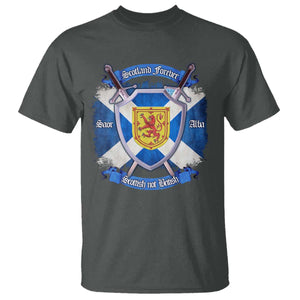 Scotland Forever Saor Alba Scottish Not British T Shirt Scottish Pride TS11 Dark Heather Print Your Wear