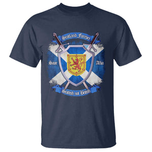Scotland Forever Saor Alba Scottish Not British T Shirt Scottish Pride TS11 Navy Print Your Wear