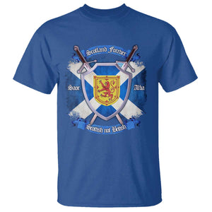 Scotland Forever Saor Alba Scottish Not British T Shirt Scottish Pride TS11 Royal Blue Print Your Wear
