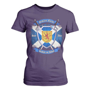 Scotland Forever Saor Alba Scottish Not British T Shirt For Women Scottish Pride TS11 Purple Print Your Wear