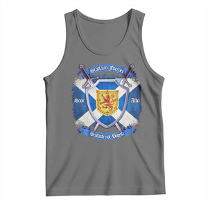 Scotland Forever Saor Alba Scottish Not British Tank Top Scottish Pride TS11 Black Heather Print Your Wear
