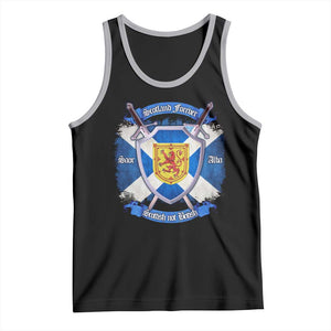 Scotland Forever Saor Alba Scottish Not British Tank Top Scottish Pride TS11 Black Athletic Heather Print Your Wear