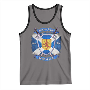 Scotland Forever Saor Alba Scottish Not British Tank Top Scottish Pride TS11 Deep Heather Black Print Your Wear